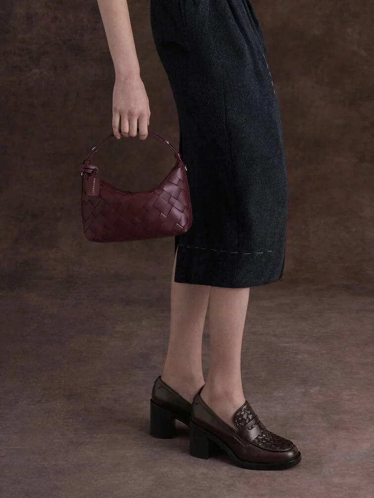 Ivette Woven Shoulder Bag