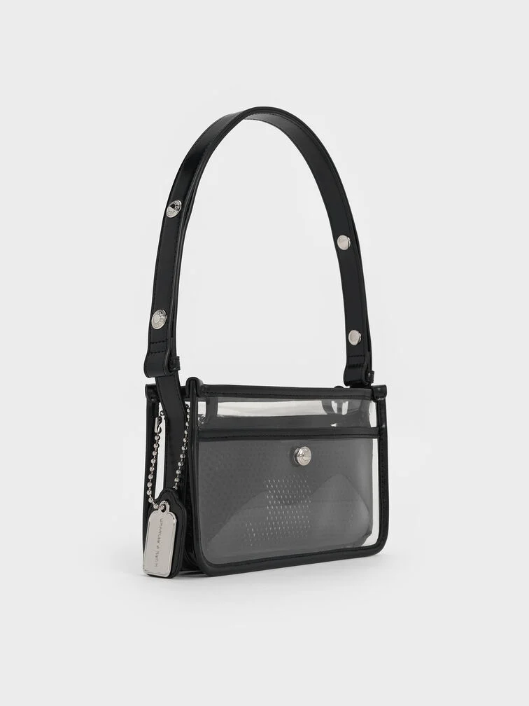 Norah See-Through Mesh Shoulder Bag