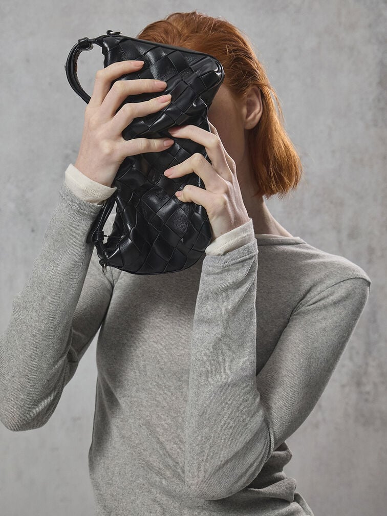 Ivette Woven Shoulder Bag