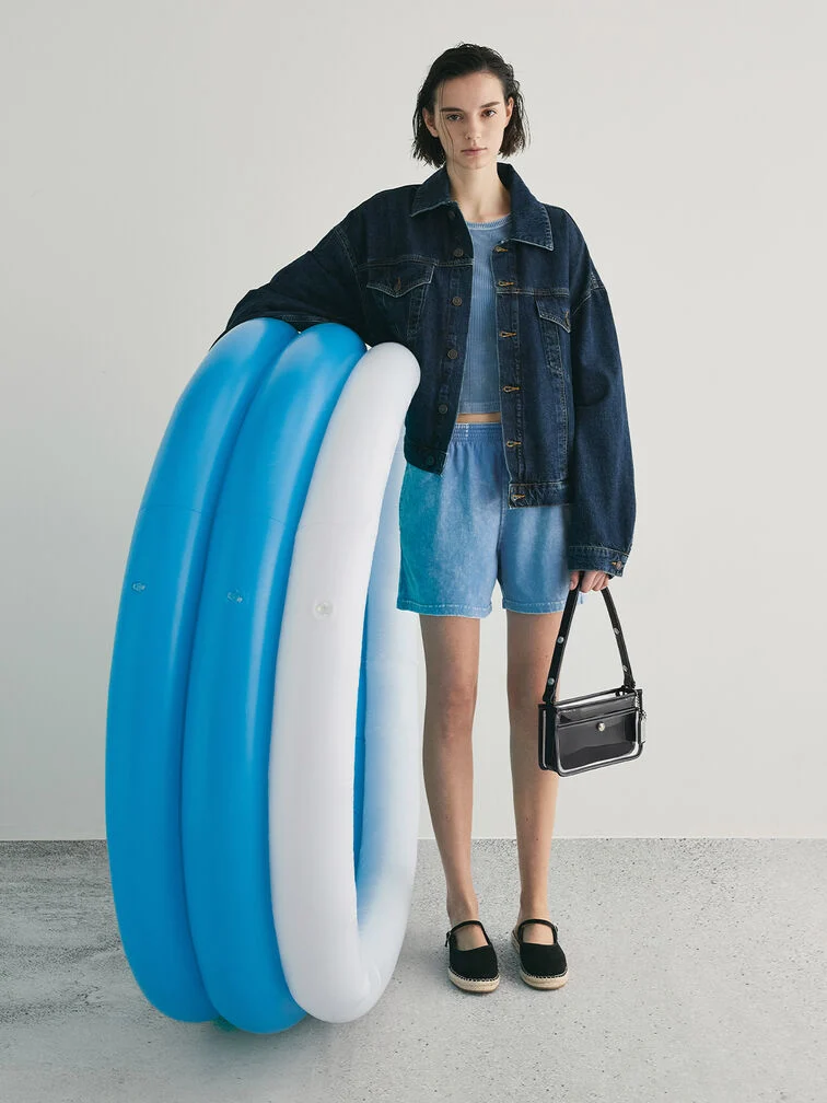 Norah See-Through Mesh Shoulder Bag