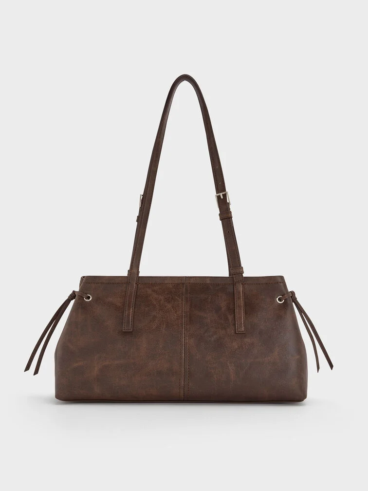 Noane Elongated-Handle Shoulder Bag