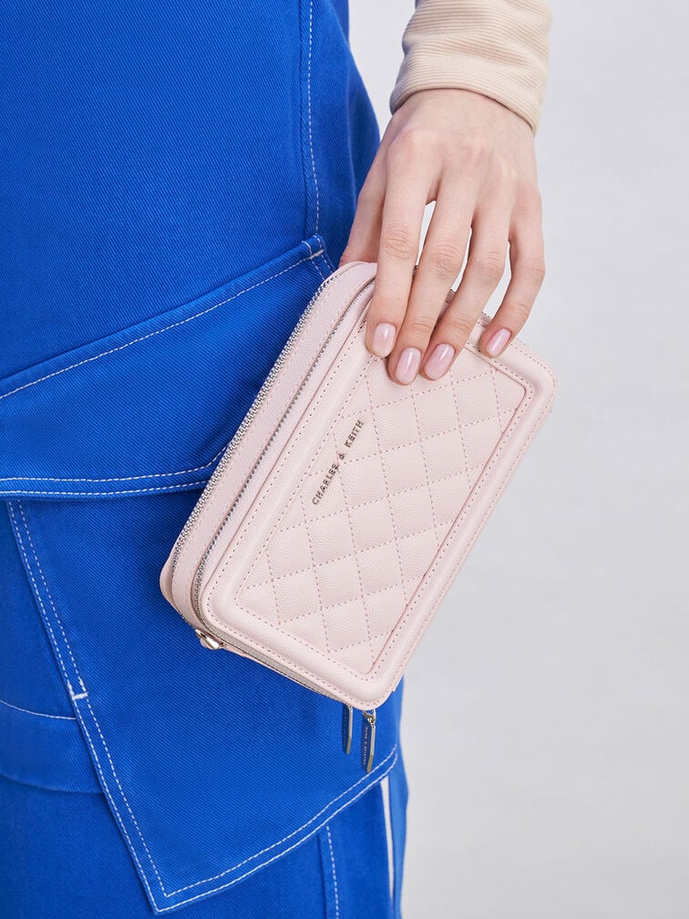 Quilted Boxy Long Wallet