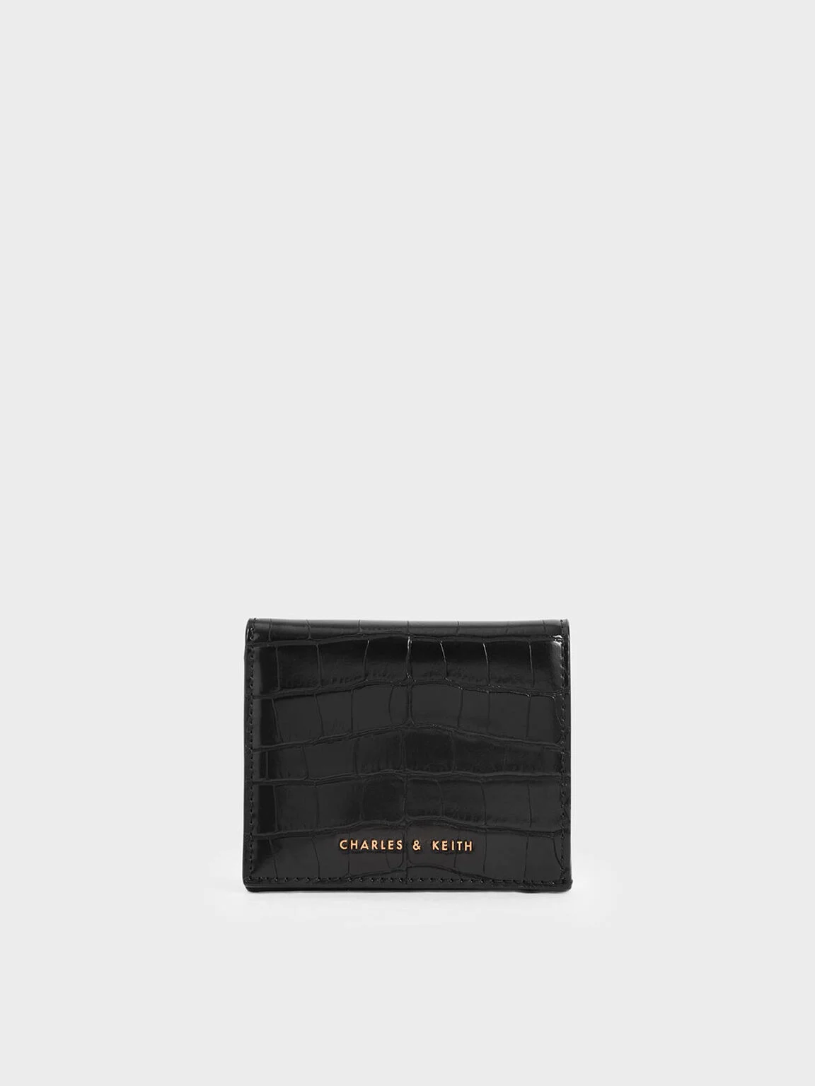 Croc-Effect Small Wallet