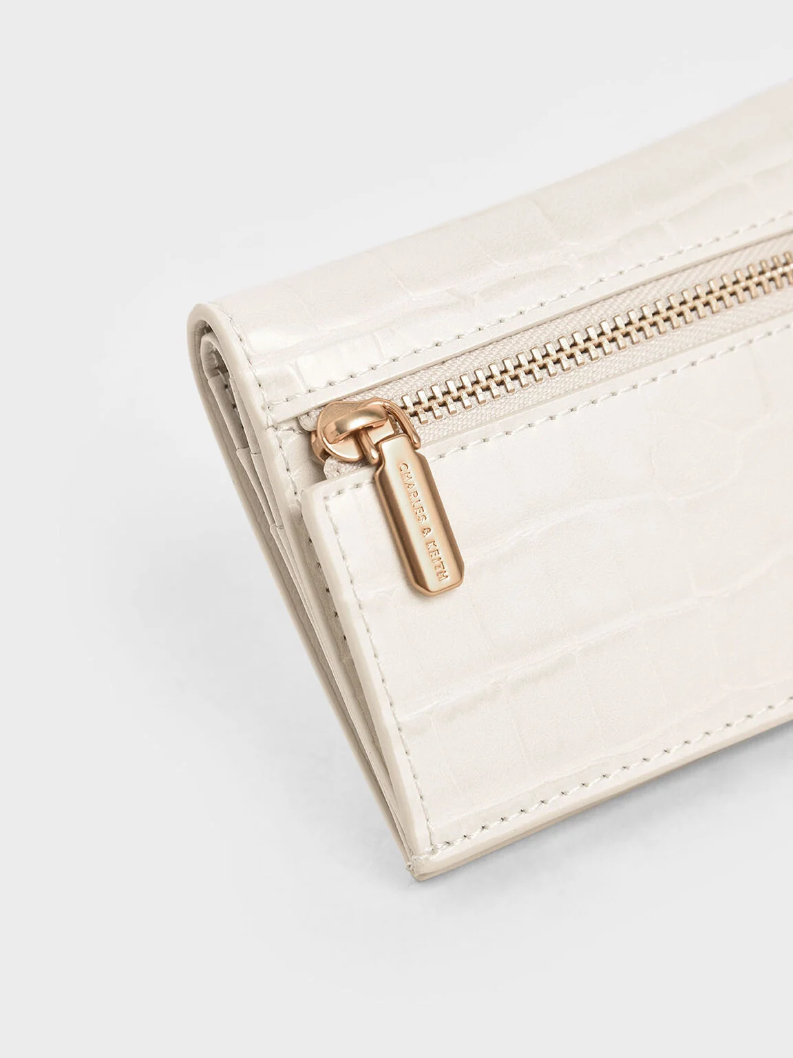 Croc-Effect Small Wallet