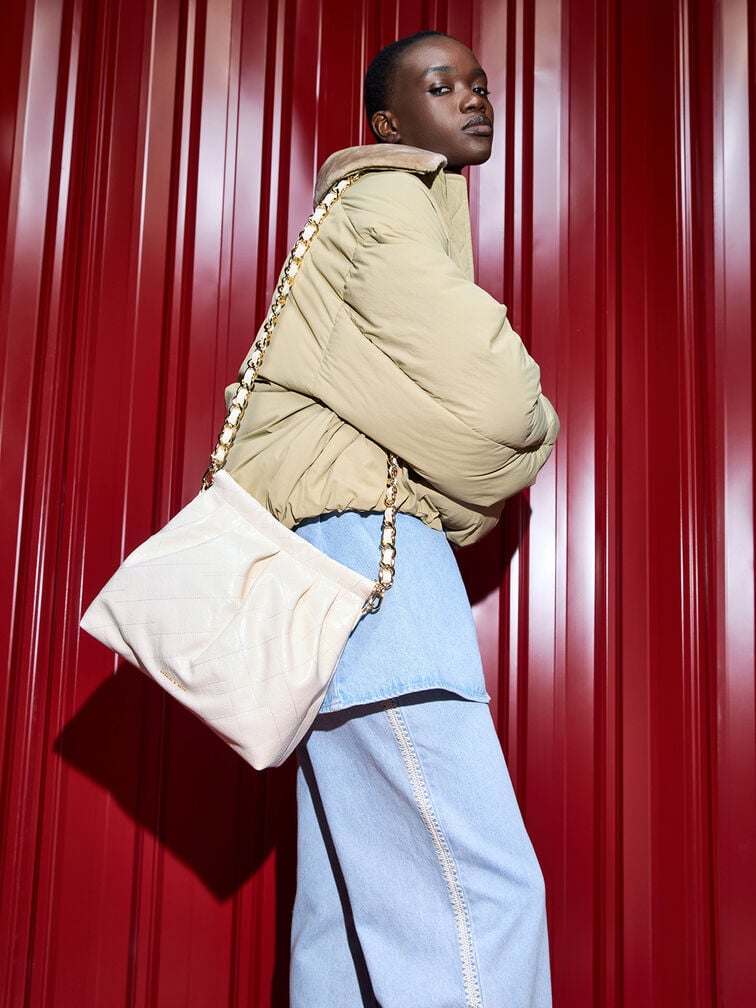 Duo Double Chain Square Bag