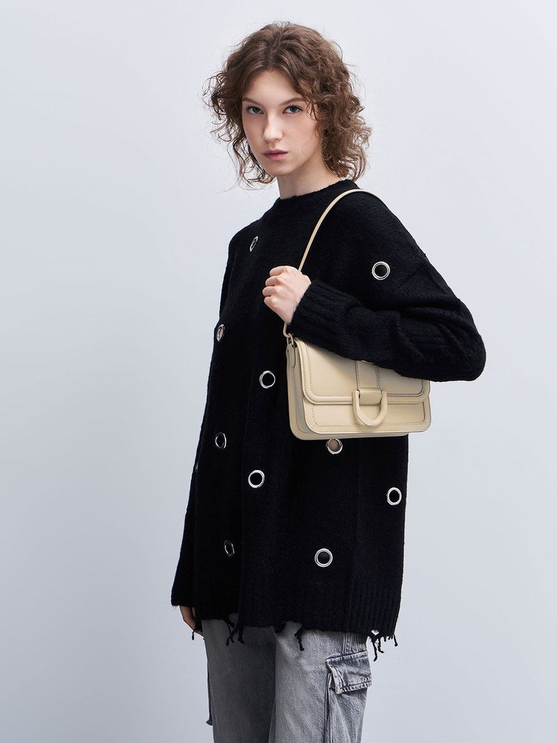 Gabine Leather Crossbody Bag