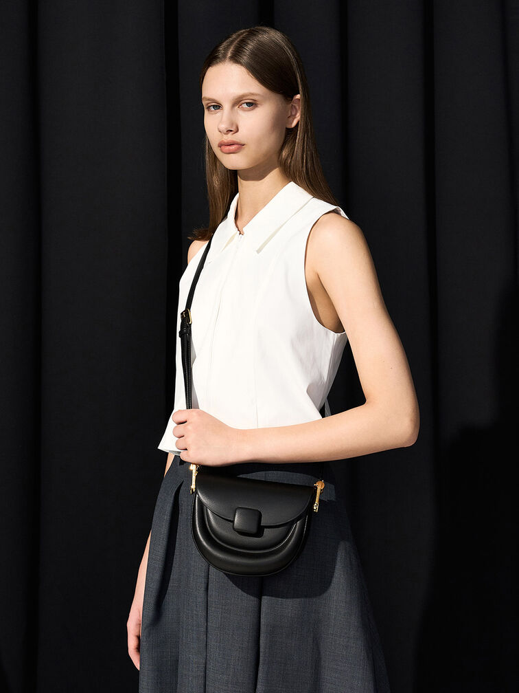 Koa Half-Moon Saddle Bag