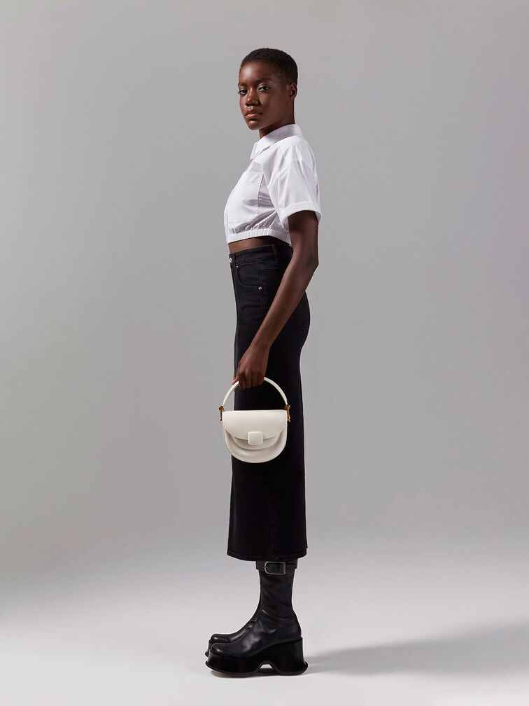 Koa Half-Moon Saddle Bag