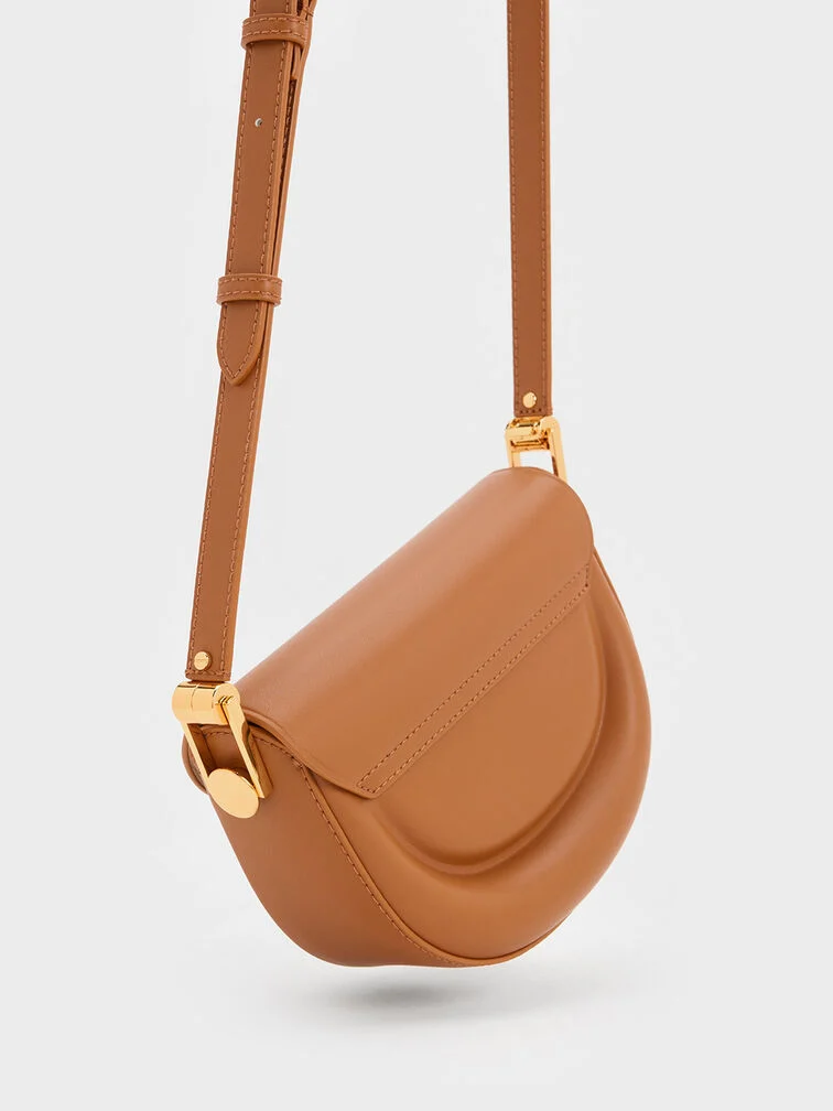 Koa Half-Moon Saddle Bag