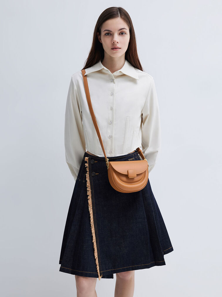 Koa Half-Moon Saddle Bag