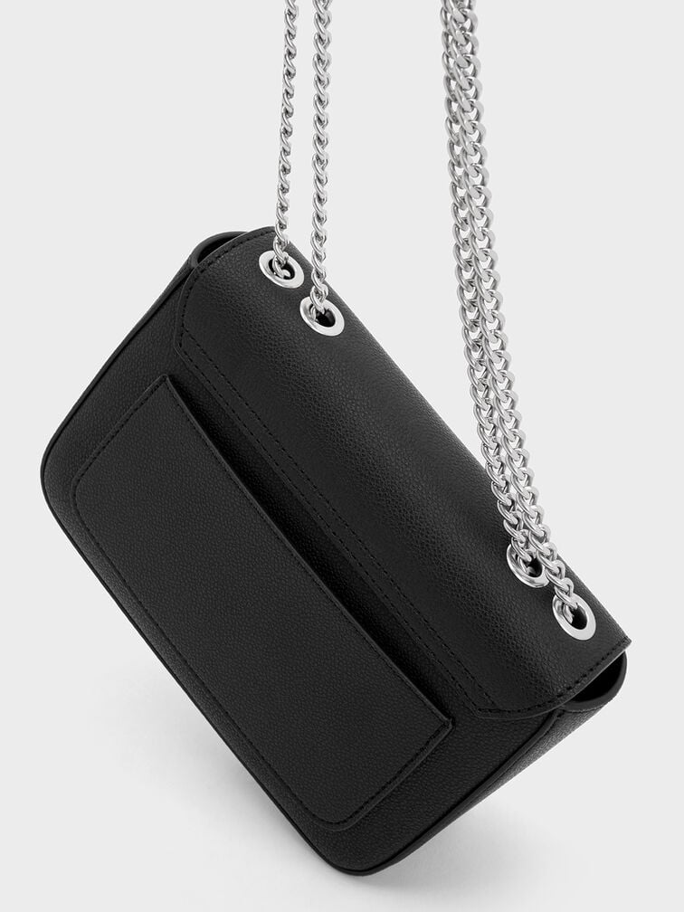 Chain Strap Square Bag