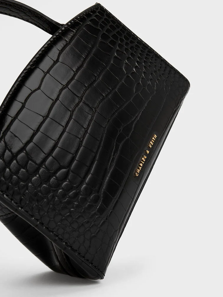 Aubrielle Croc-Effect Top Handle Bag