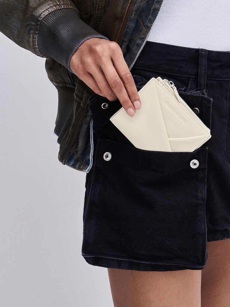 Midori Geometric Top-Zip Wallet