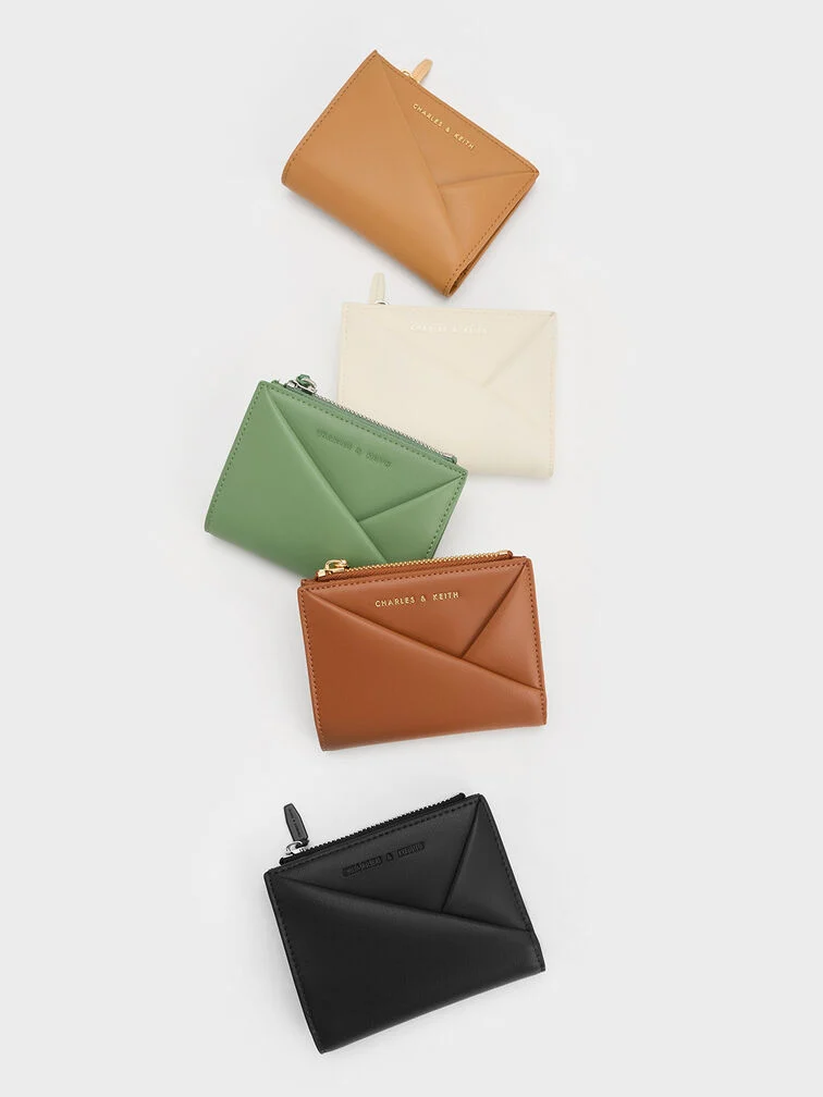Midori Geometric Top-Zip Wallet
