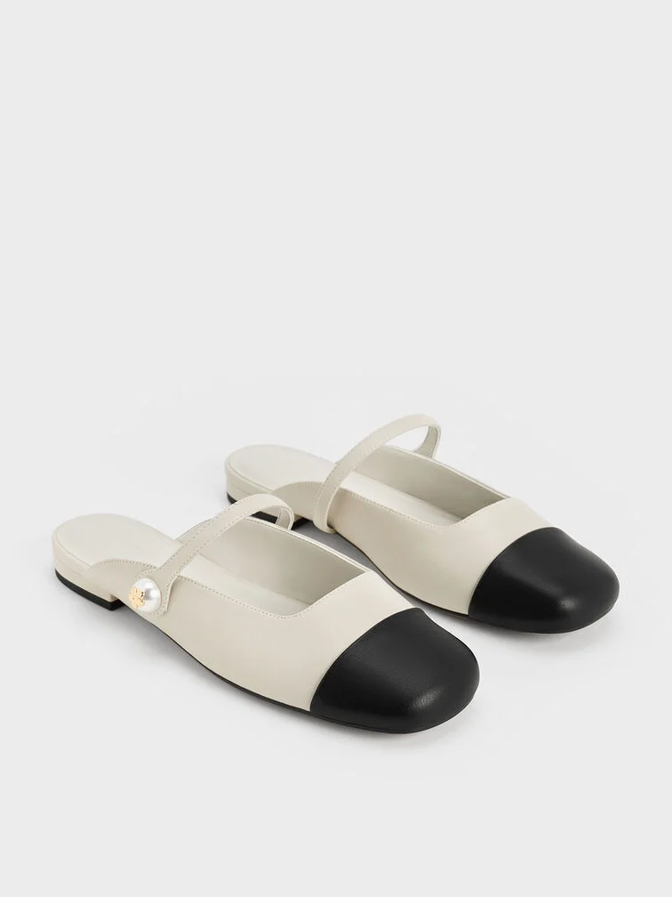 Aeryn Pearl Embellished Flat Mules