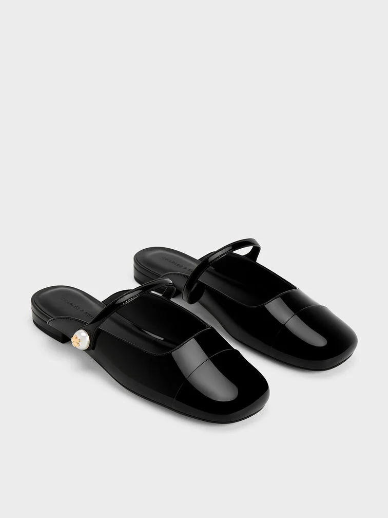 Aeryn Pearl Embellished Flat Mules