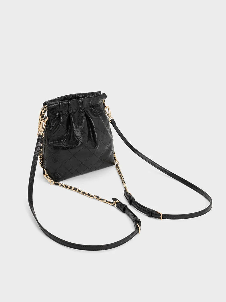 Duo Chain-Handle Two-Way Backpack