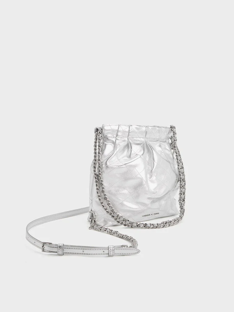 Duo Chain-Handle Two-Way Backpack