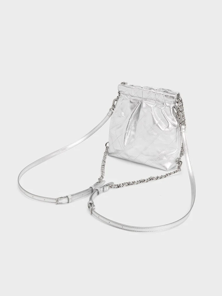 Duo Chain-Handle Two-Way Backpack