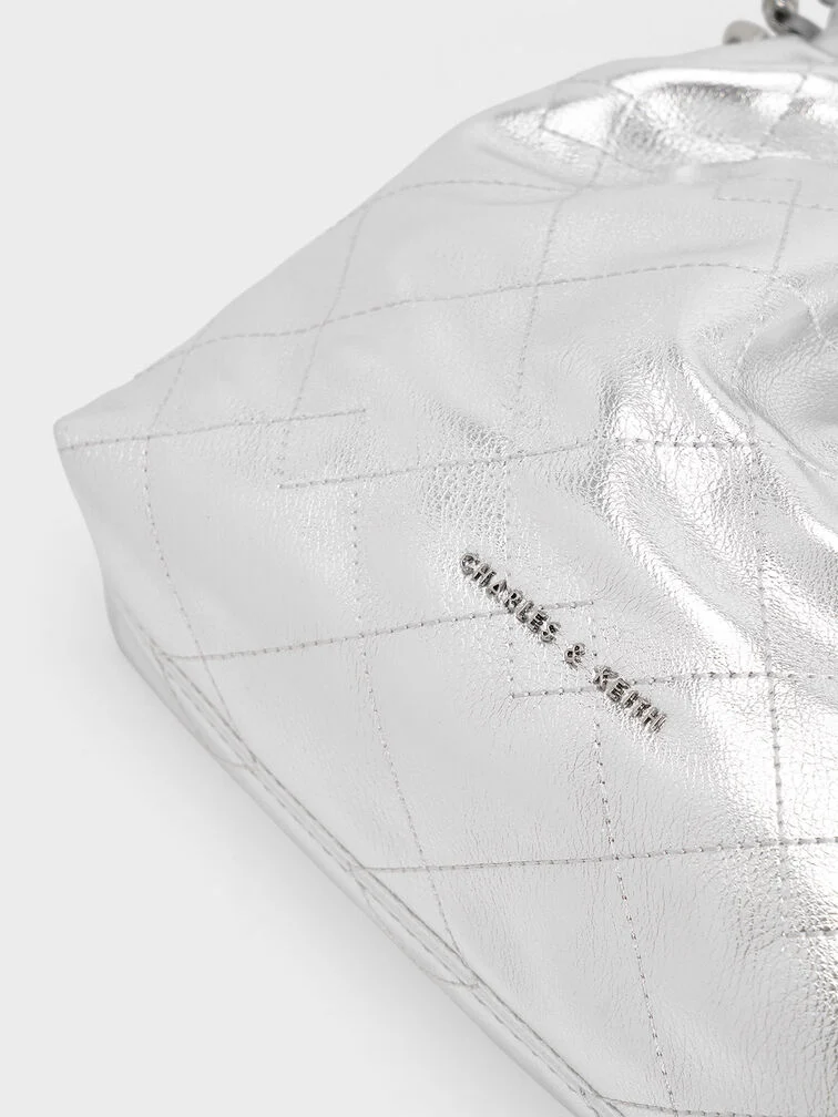 Duo Chain-Handle Two-Way Backpack