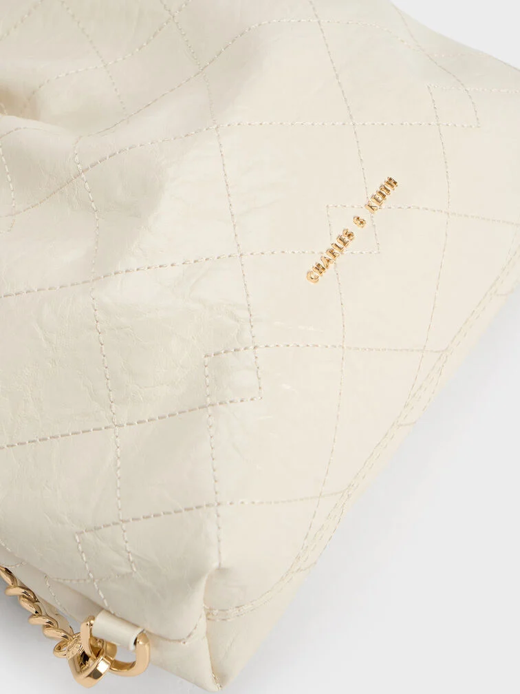 Duo Chain-Handle Two-Way Backpack