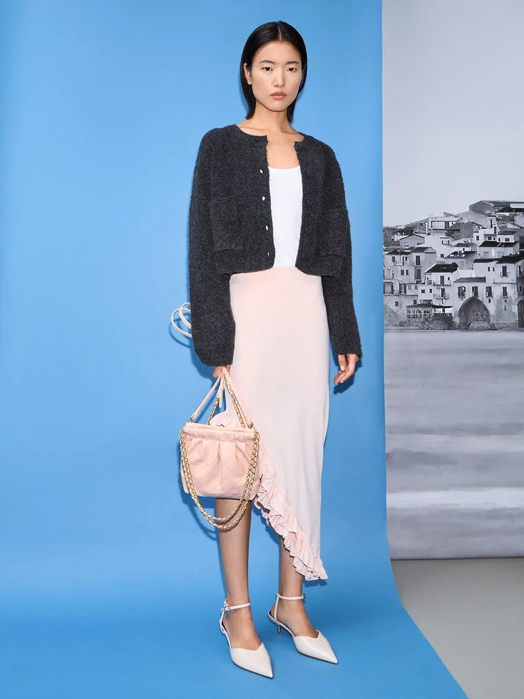 Duo Chain-Handle Two-Way Backpack