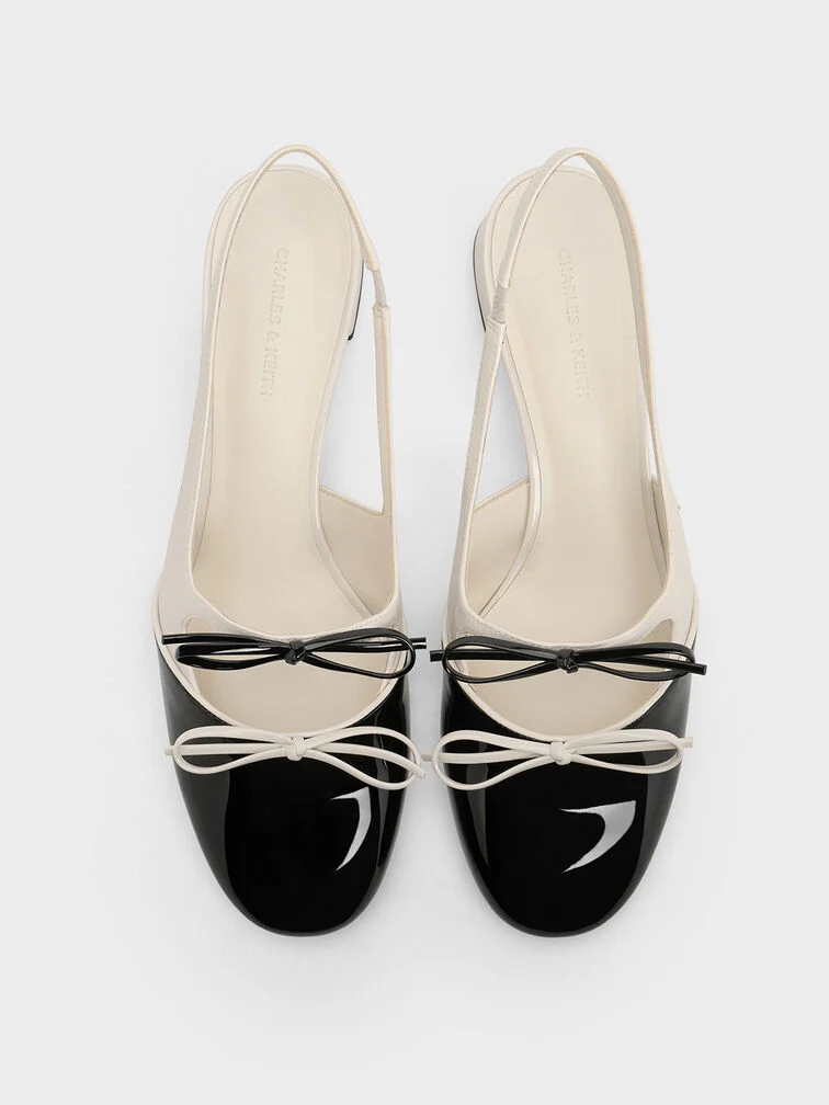 Dorri Double-Bow Slingback Pumps