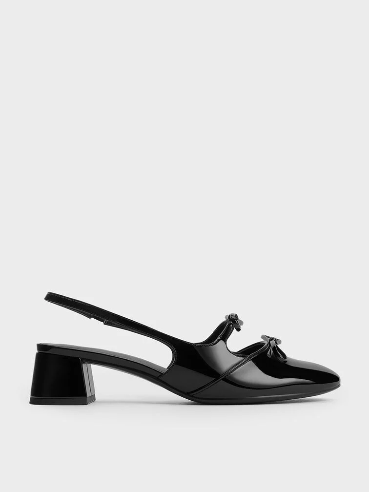 Dorri Double-Bow Slingback Pumps