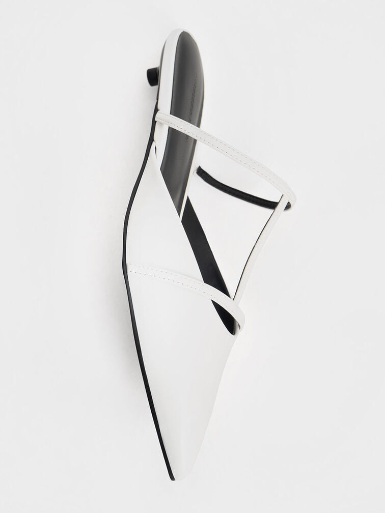 Clara T-Bar Pointed-Toe Mules