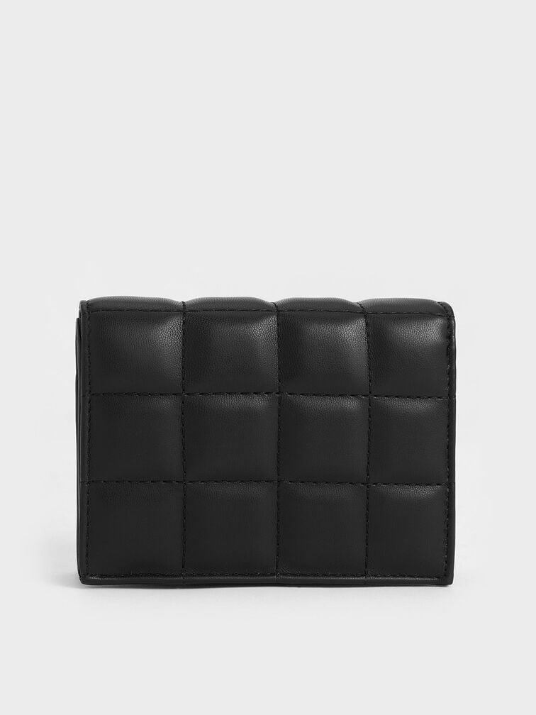 Cassia Quilted Chain-Handle Mini Wallet