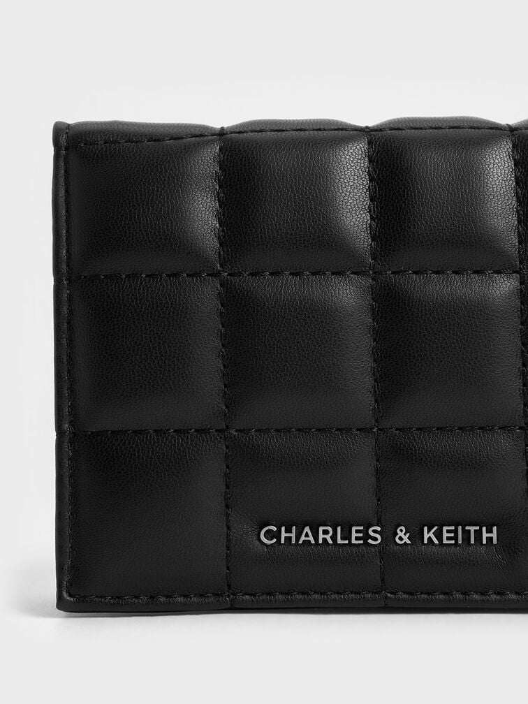 Cassia Quilted Chain-Handle Mini Wallet