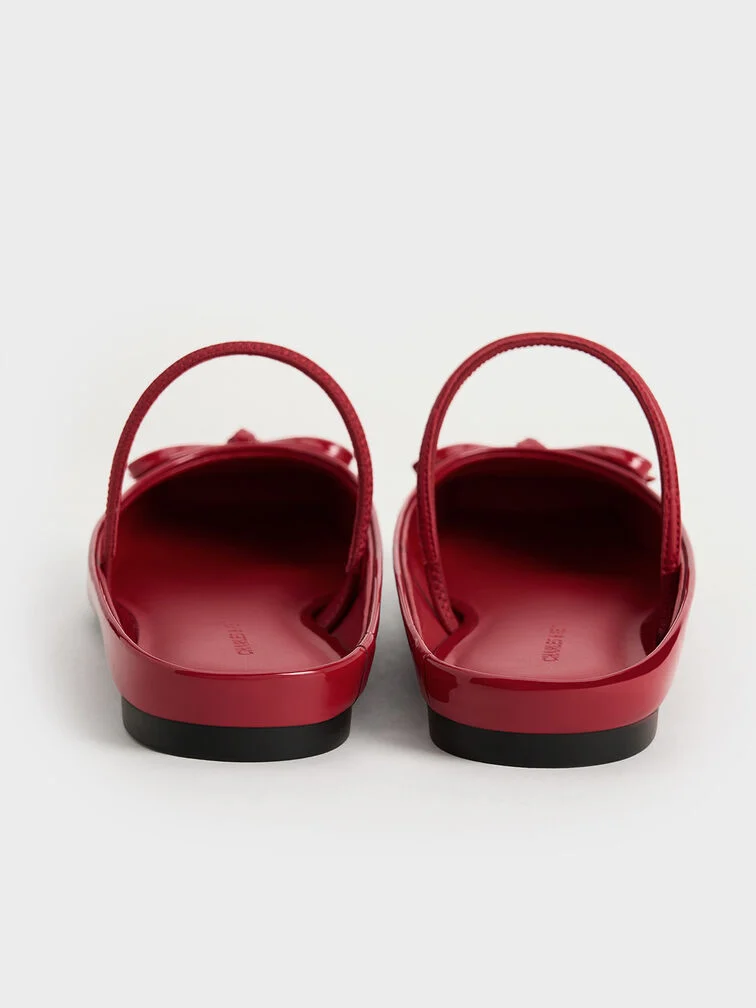 Bow Square-Toe Ballet Mules