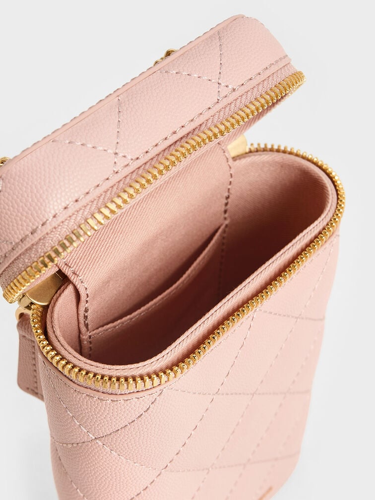 Apfra Quilted Elongated Mini Rectangular Bag