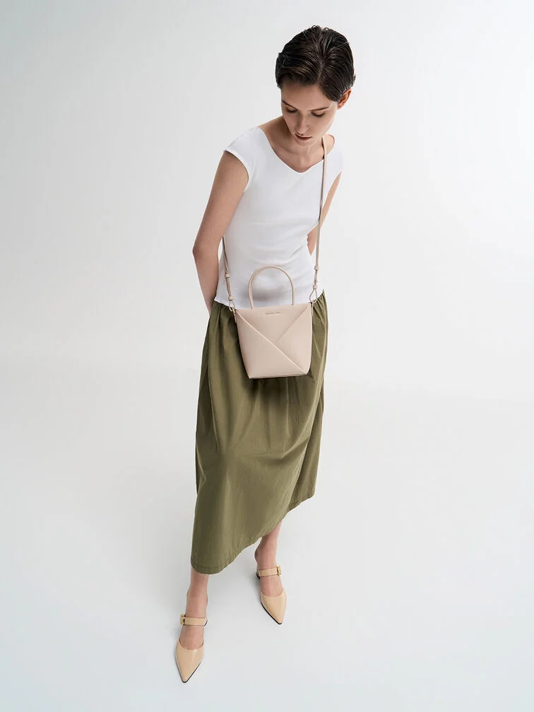 Midori Geometric Long Tote Bag