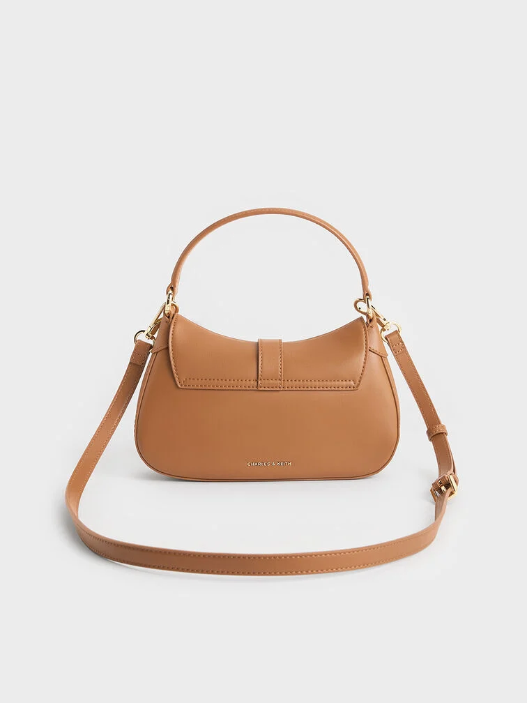 Agatha Chain-Accent Hobo Bag