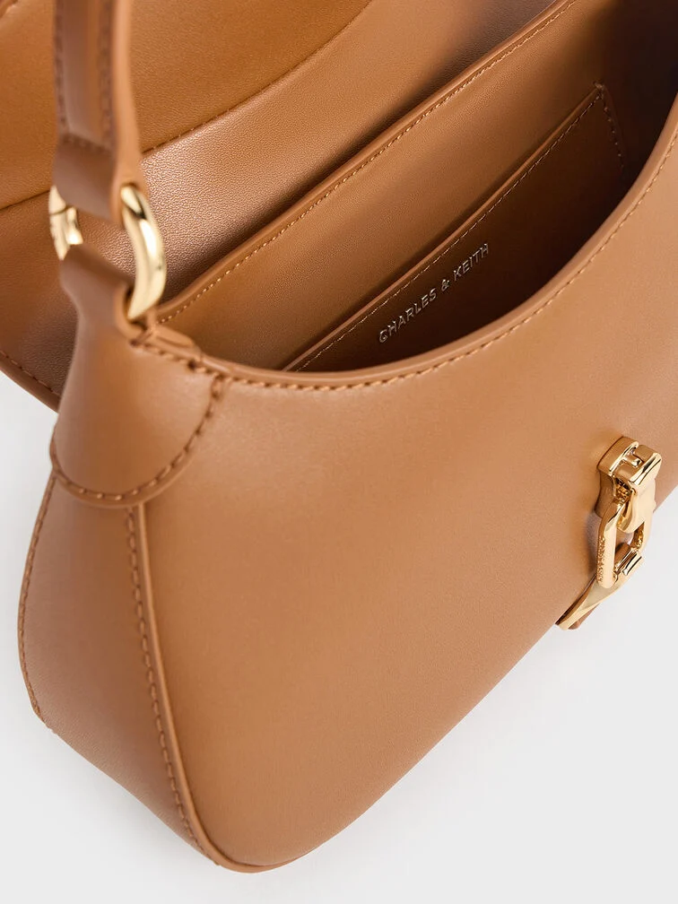 Agatha Chain-Accent Hobo Bag