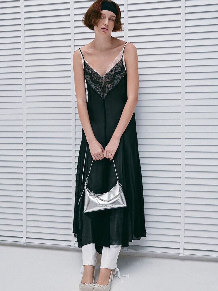 Atwood Chain-Embellished Shoulder Bag