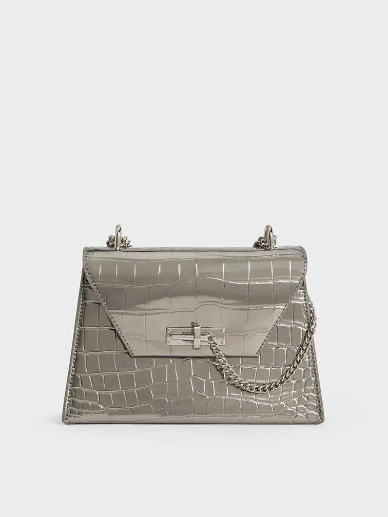 Samantha Envelope Chain-Handle Bag