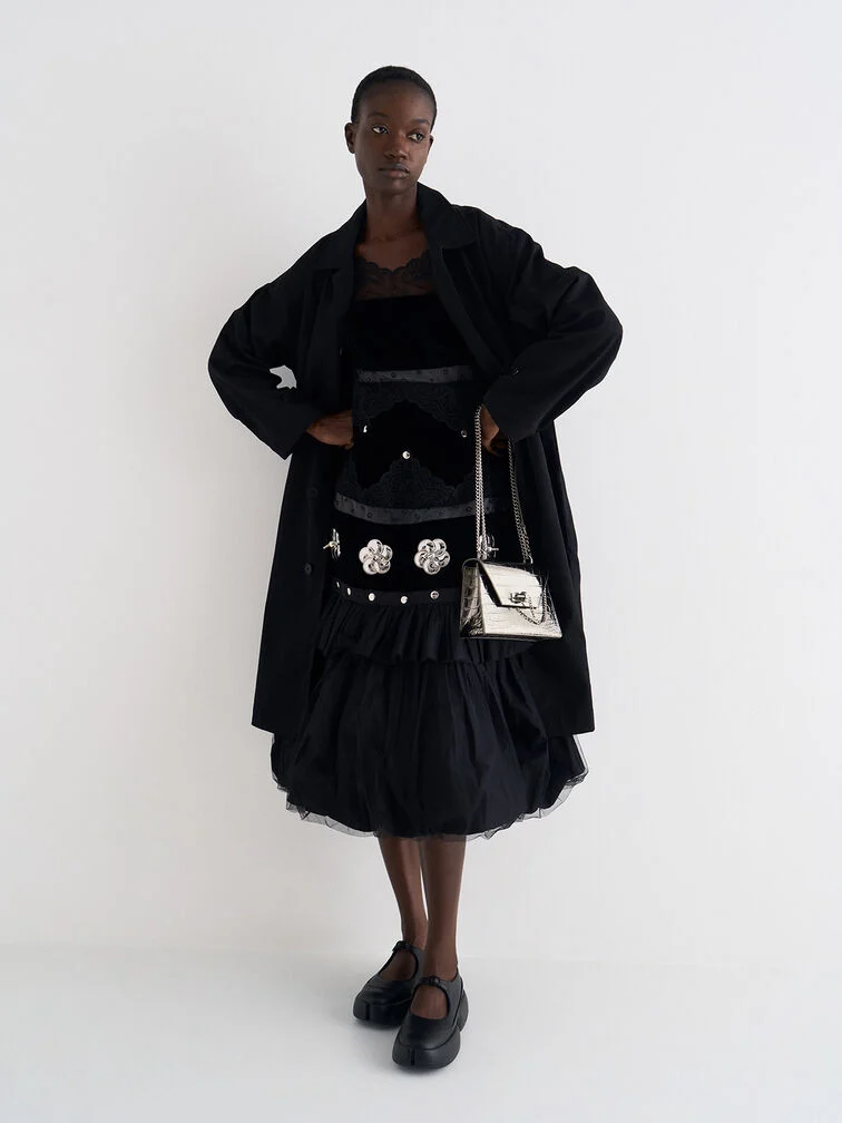 Samantha Envelope Chain-Handle Bag