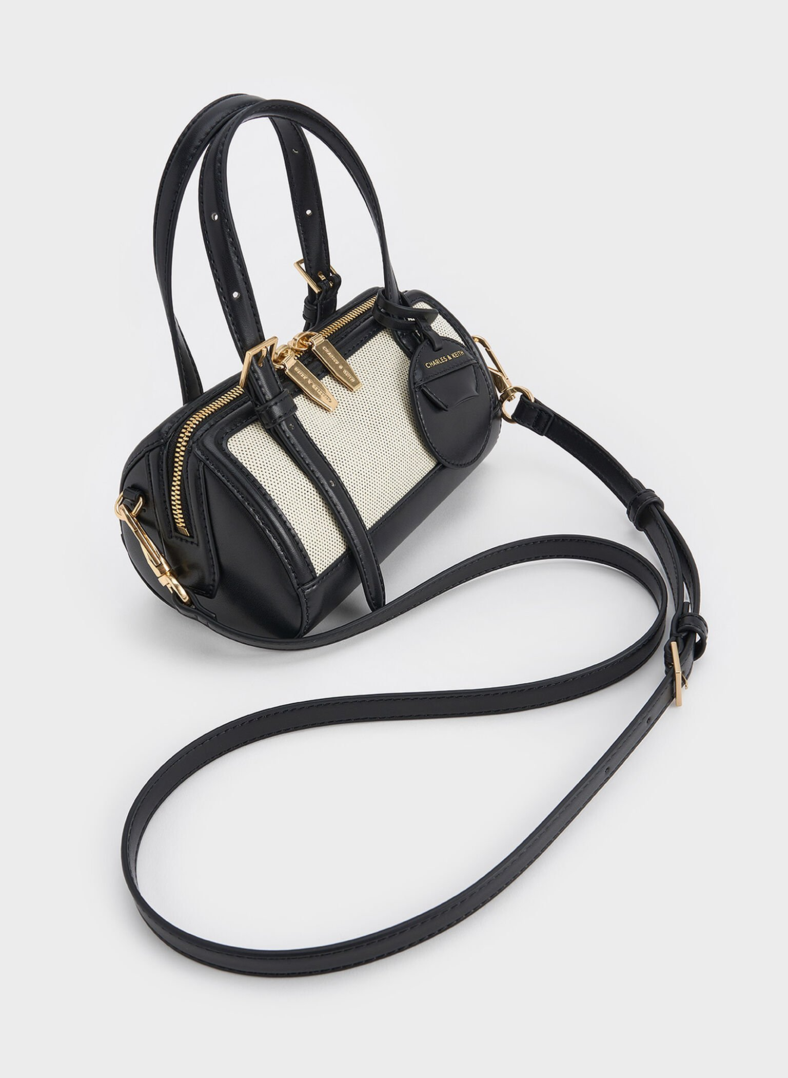 NEWEnola Canvas Two-Tone Bowling Bag