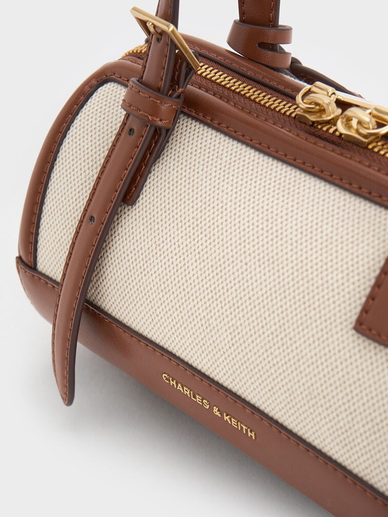 NEWEnola Canvas Two-Tone Bowling Bag