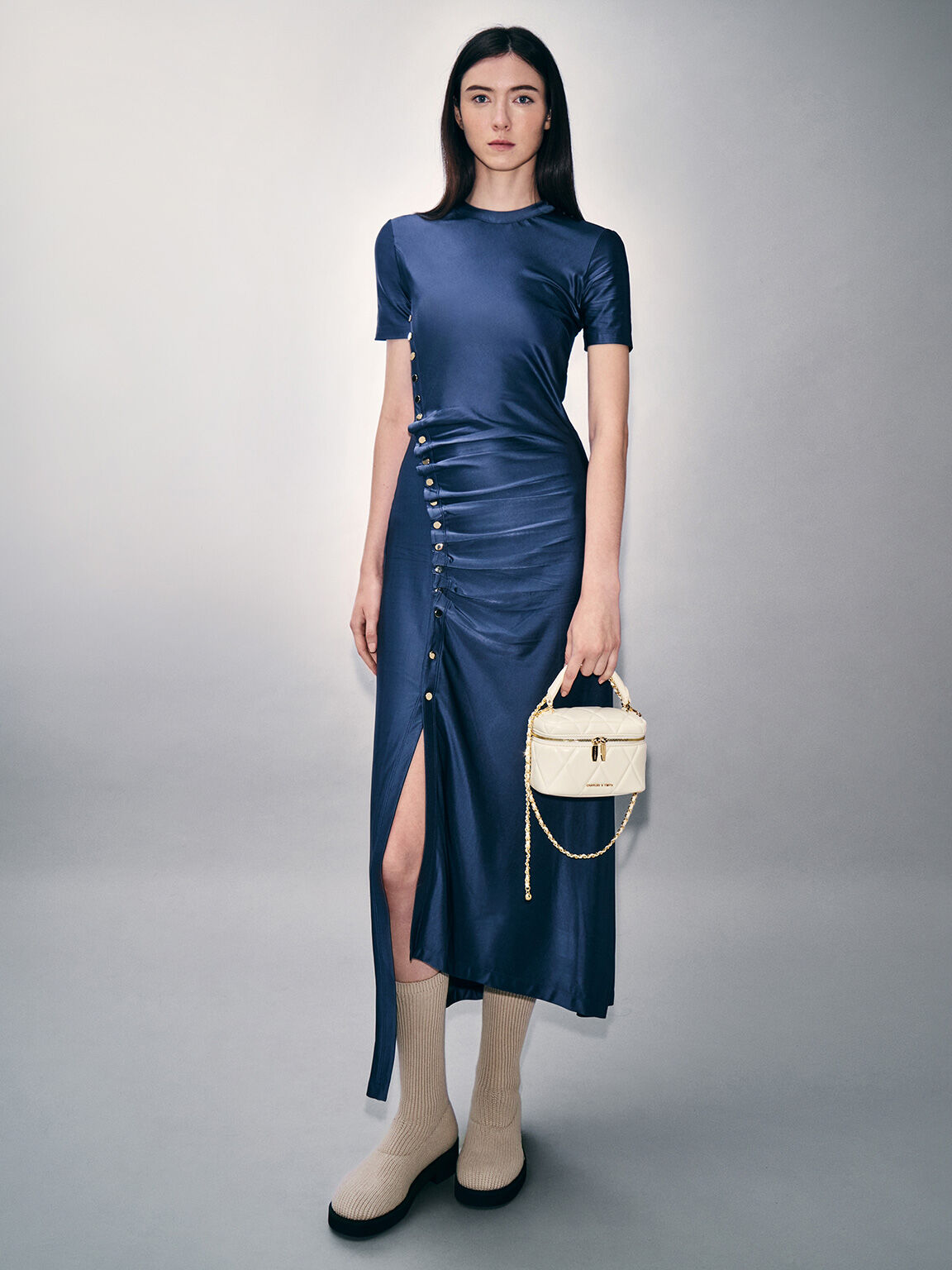 Arwen Quilted Top Handle Vanity Bag