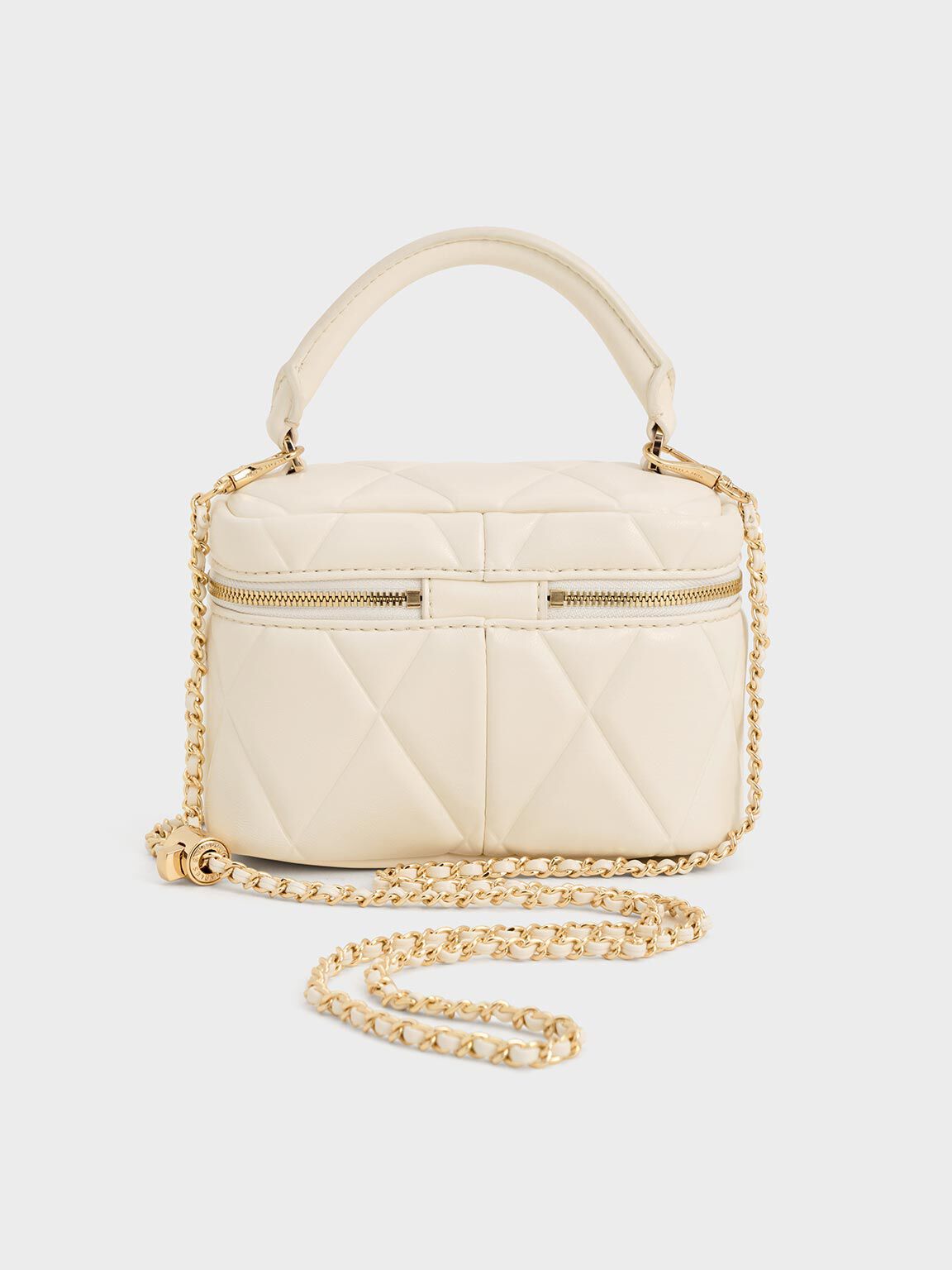 Arwen Quilted Top Handle Vanity Bag