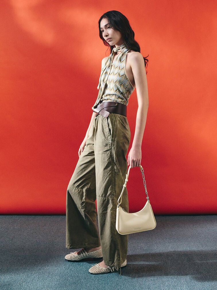 Lane Chain-Link Shoulder Bag