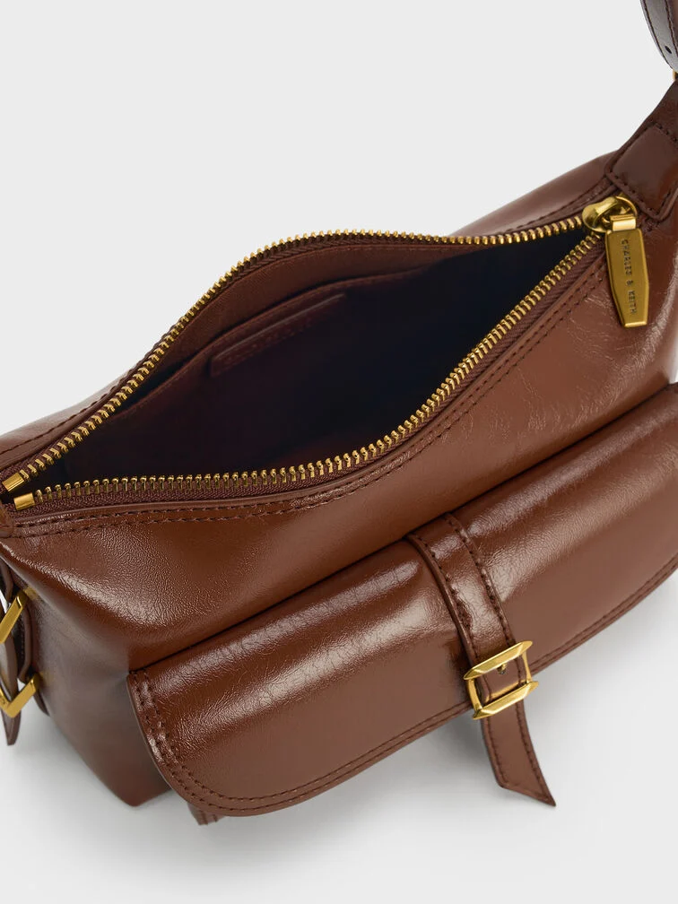 Bryna Belted Hobo Mini Drawstring Bag