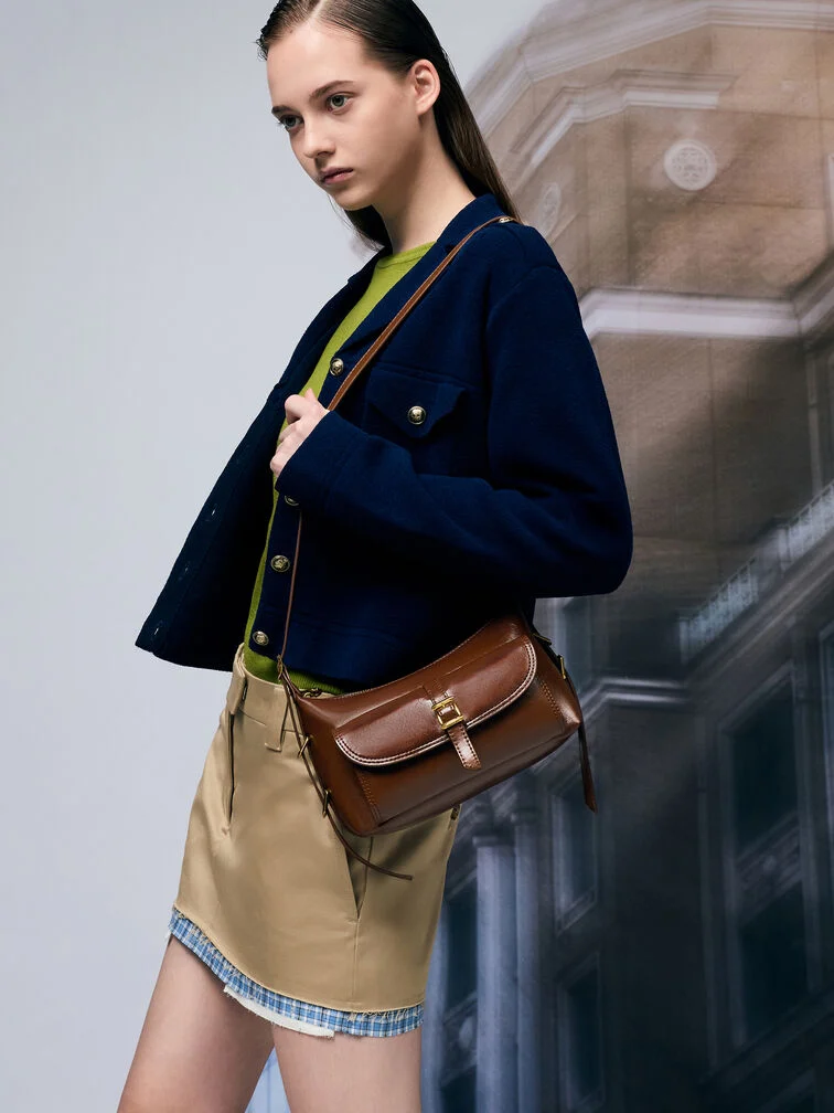 Bryna Belted Hobo Mini Drawstring Bag