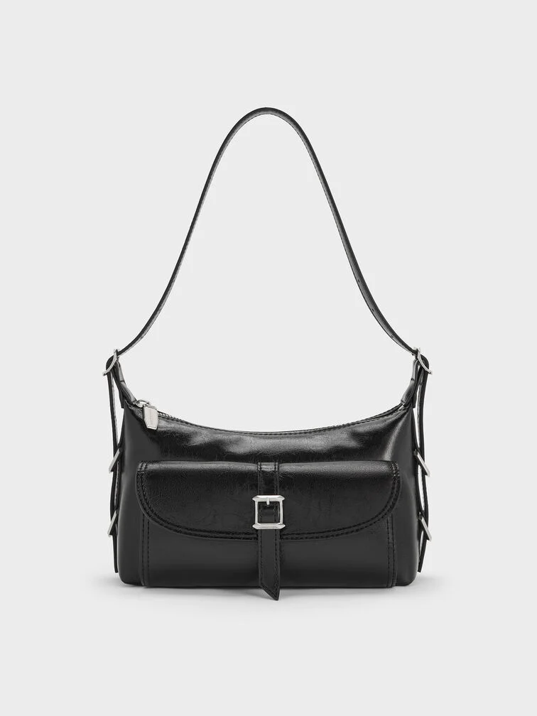 Bryna Belted Hobo Mini Drawstring Bag
