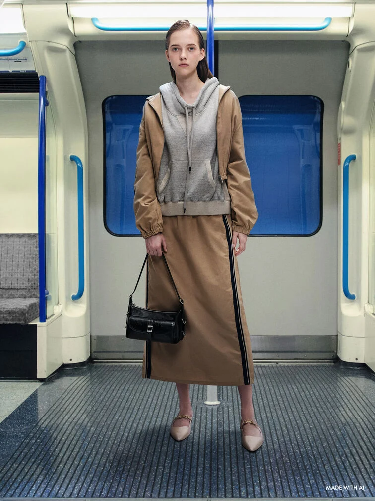 Bryna Belted Hobo Mini Drawstring Bag