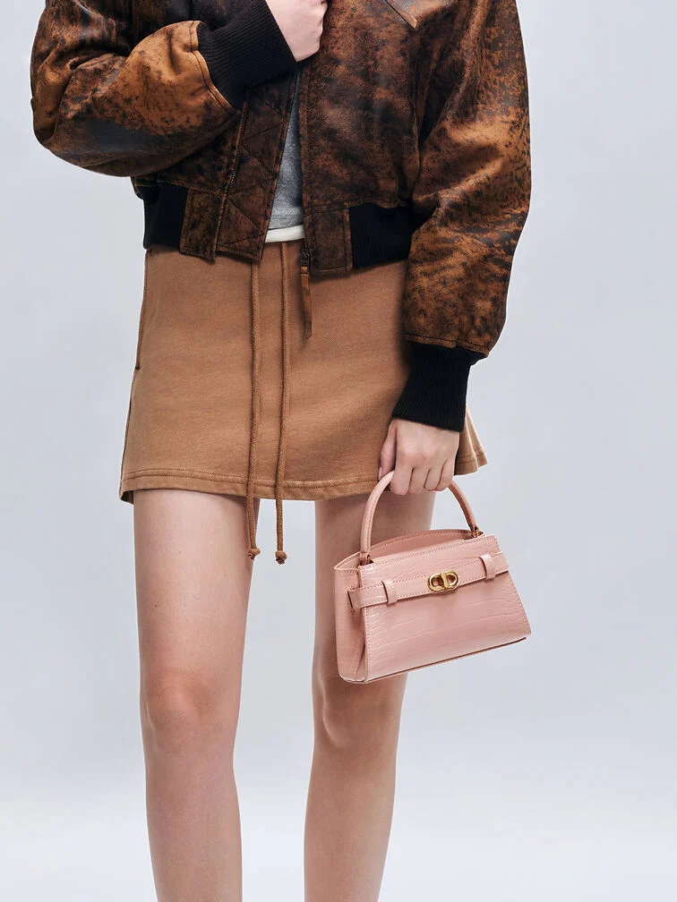 Aubrielle Croc-Effect Top Handle Bag