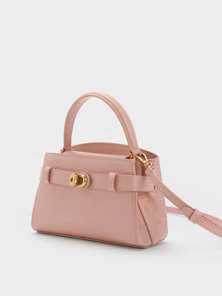 Aubrielle Croc-Effect Top Handle Bag